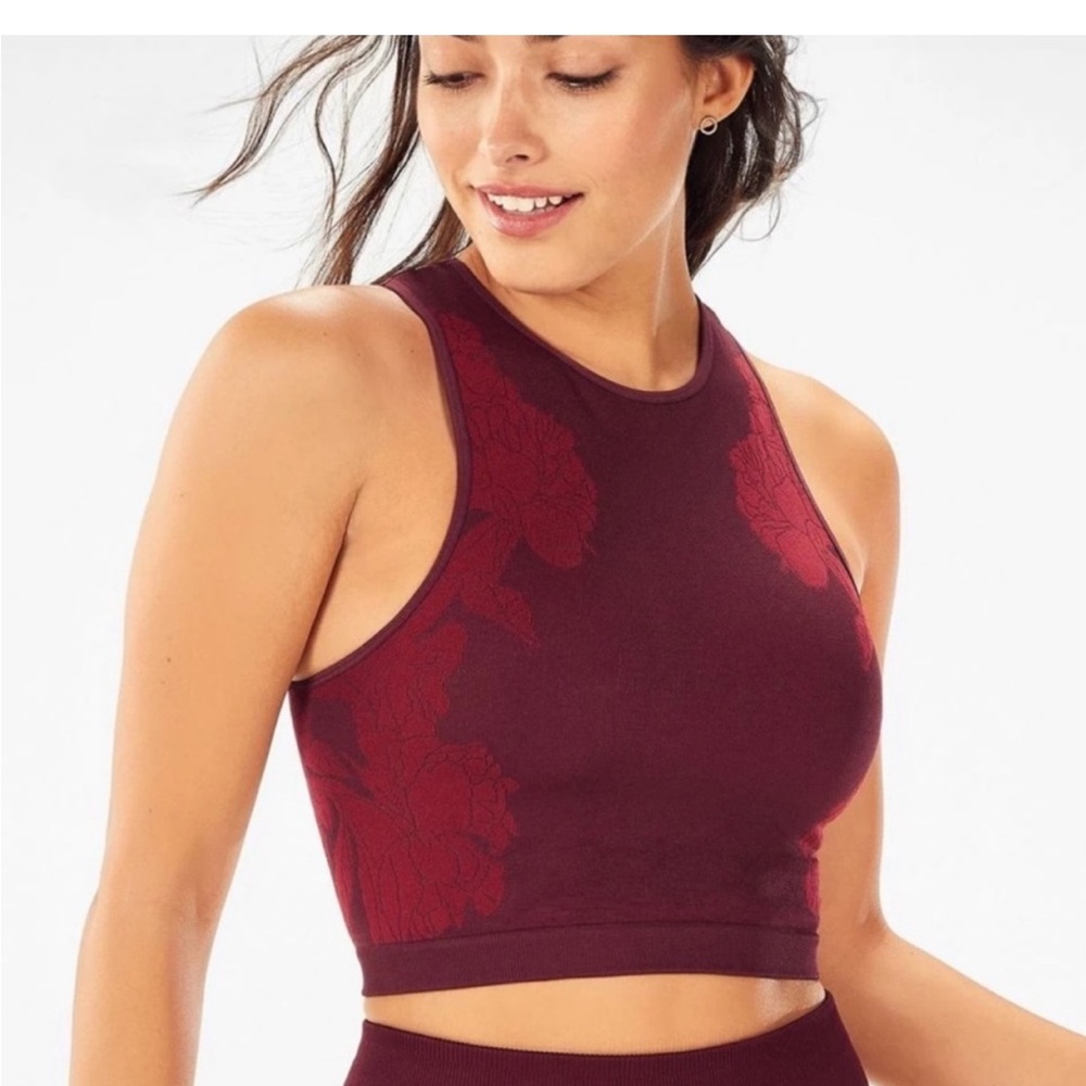 Fabletics Rosette Seamless Crop Top